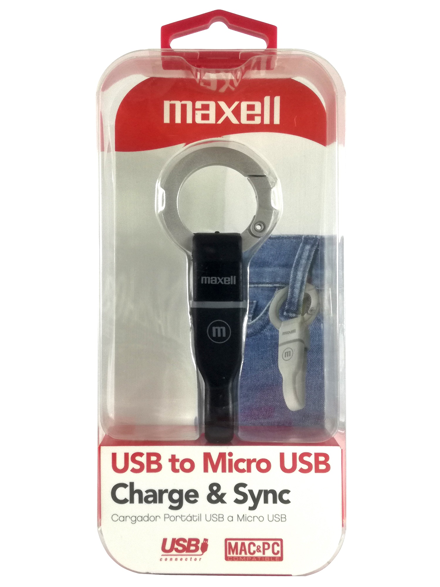 Micro USB to USB Keychain